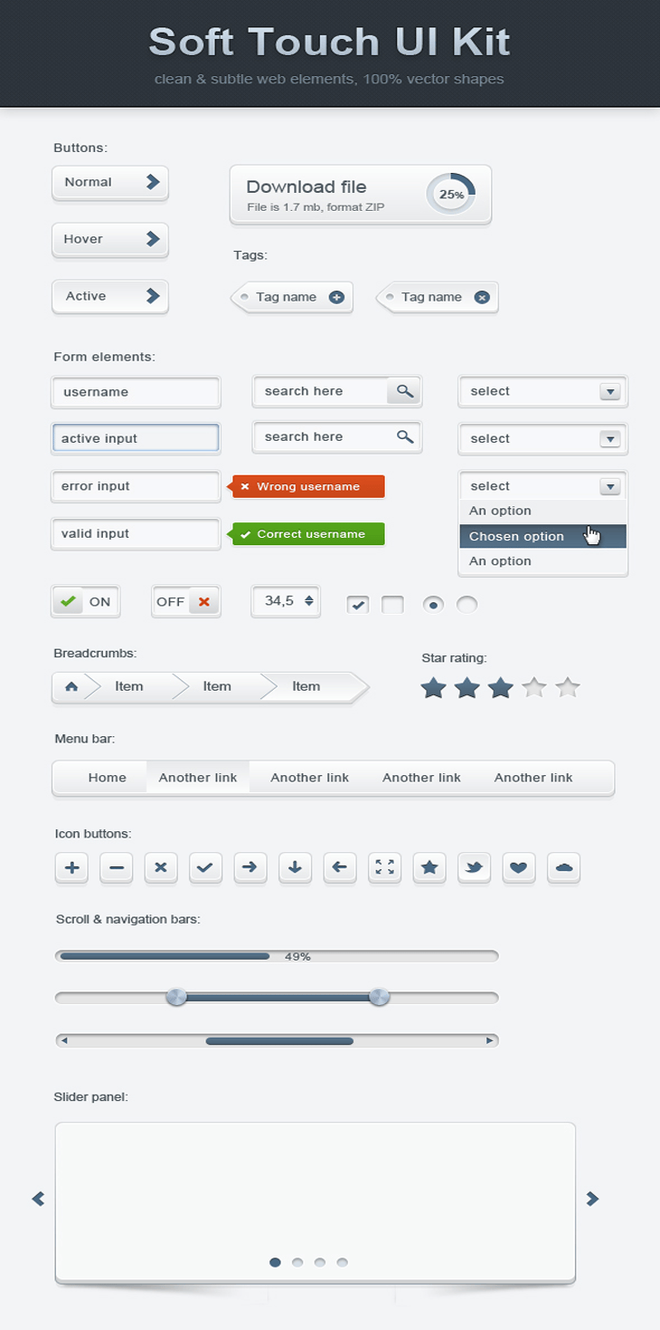 40 Beautiful User Interface Design Kits