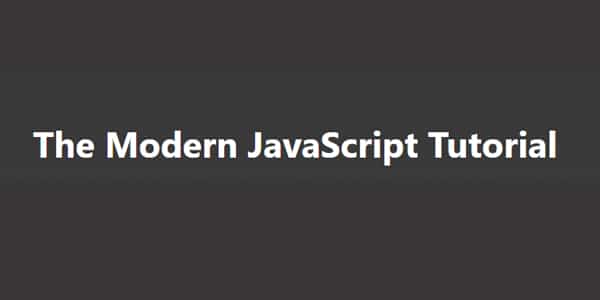 The Modern JavaScript Tutorial