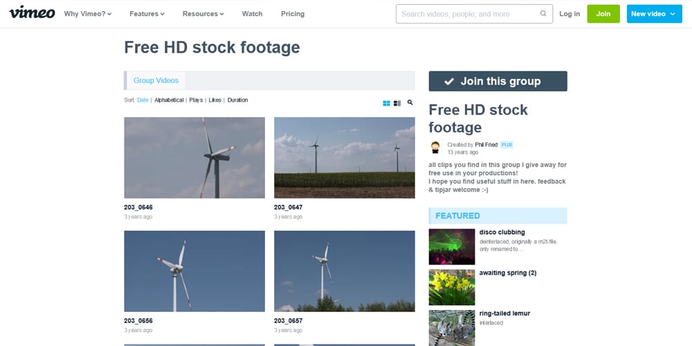 Vimeo Free HD Stock