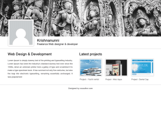 Web Designer Portfolio Template PSD for Free Download