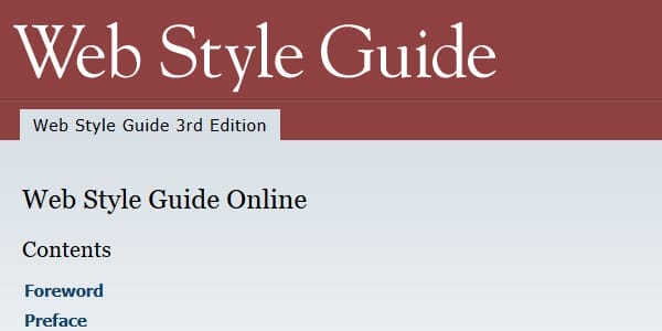 Web Style Guide