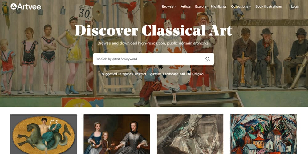 Free Stock Photos and Videos Resources For Designers 100 artvee