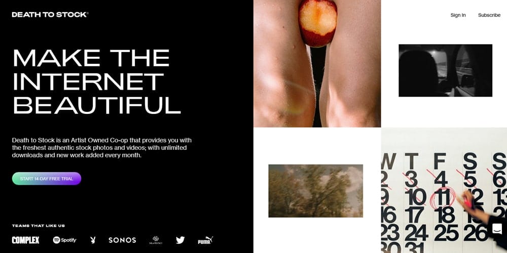 Free Stock Photos and Videos Resources For Designers 112 death to stock