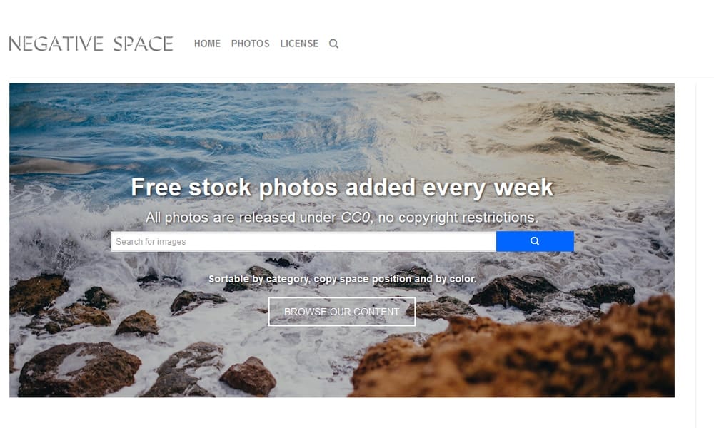 Free Stock Photos and Videos Resources For Designers 25 negativespace