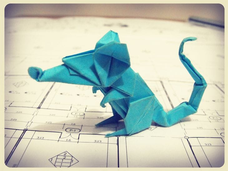 origami rat