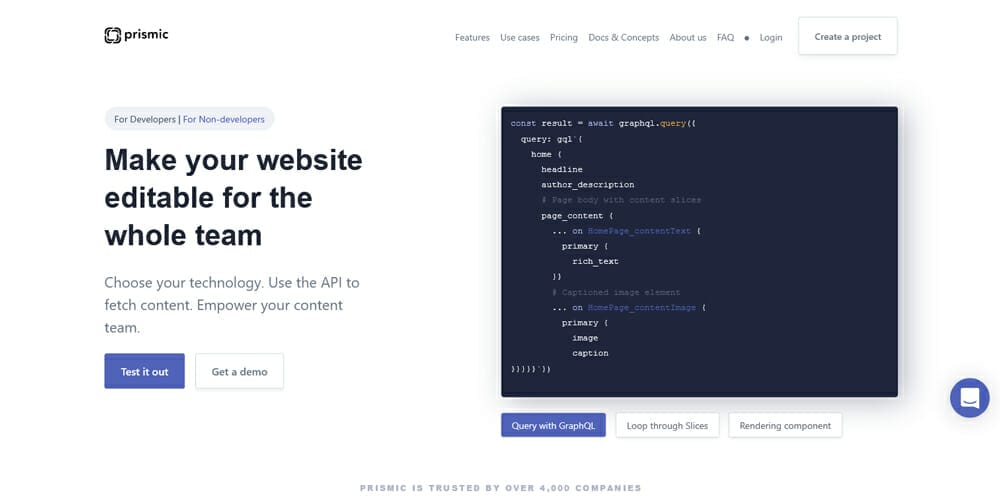 Best Content Management Systems 42 prismic