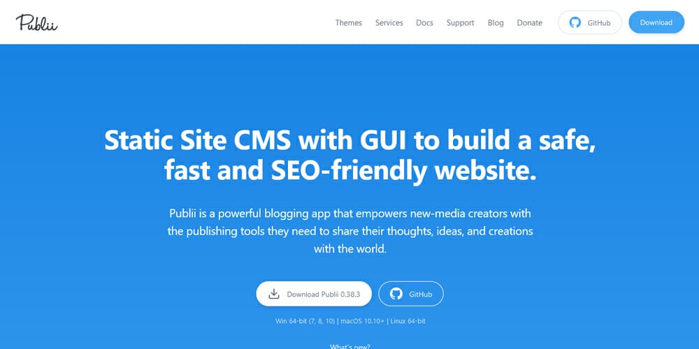 Best Content Management Systems 11 Publii