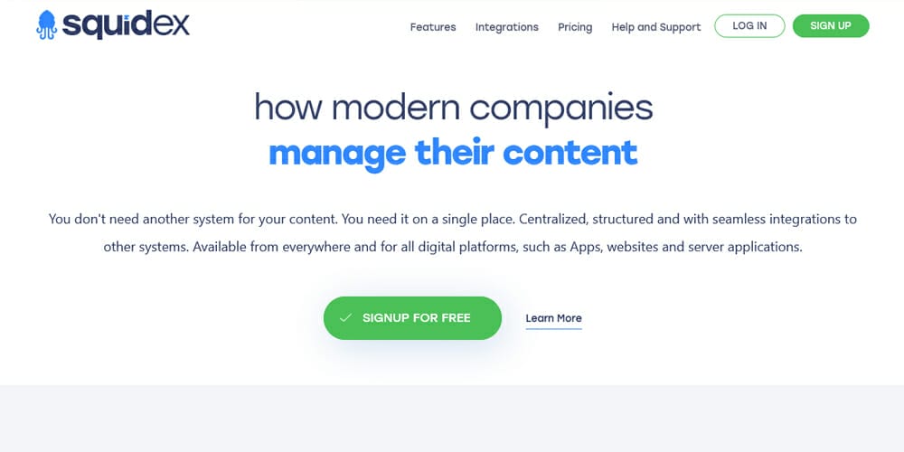 Best Content Management Systems 57 squidex