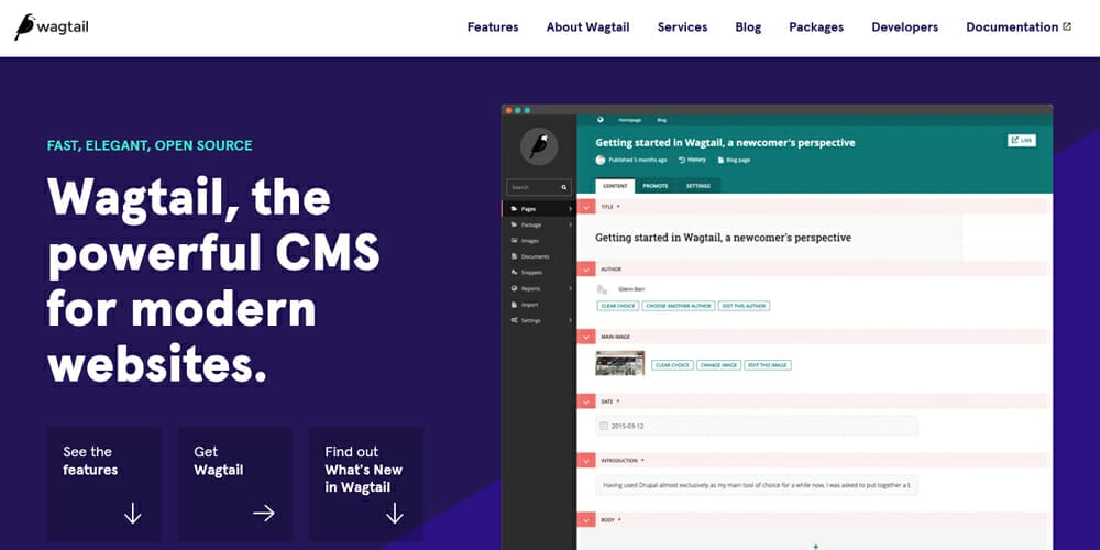 Best Content Management Systems 34 wagtail