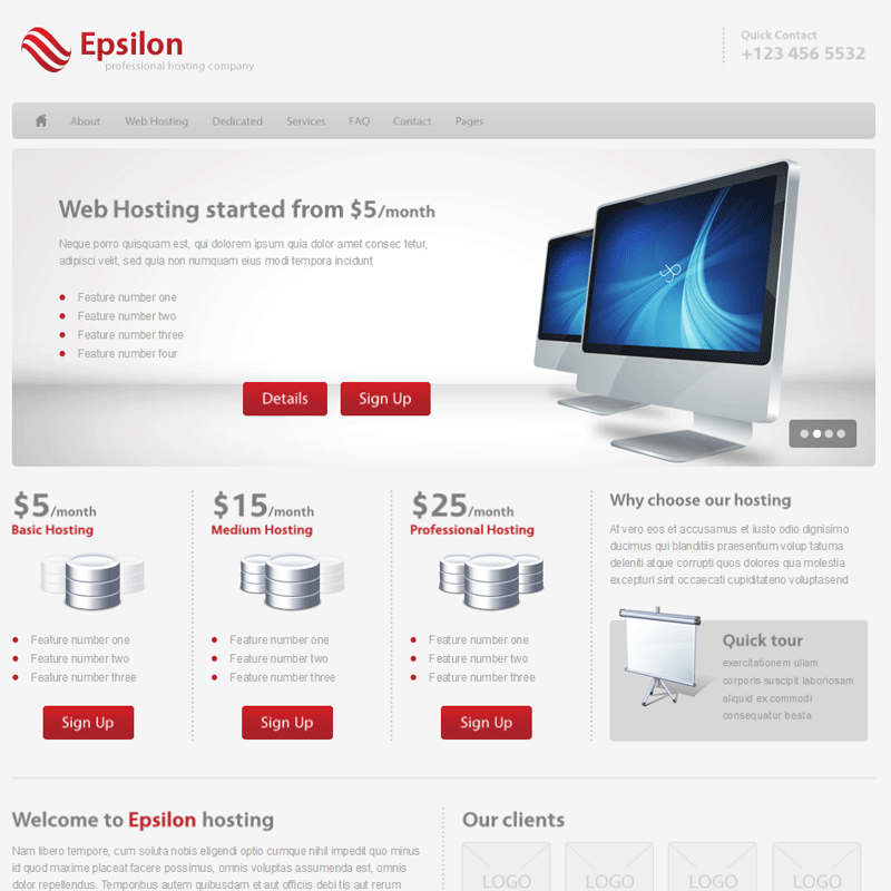 20 Premium Web Hosting Website Templates For Inspiration