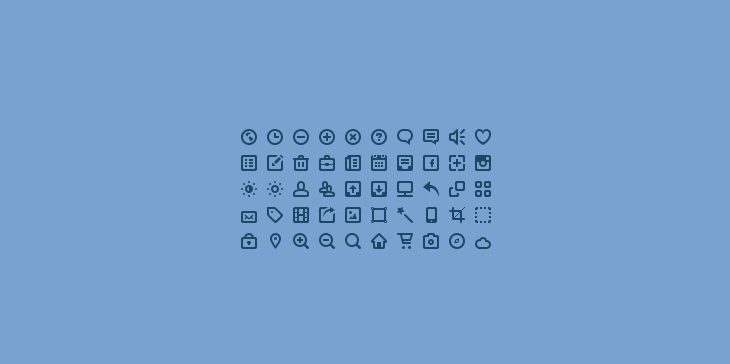 50 Mini Icons (PSD)