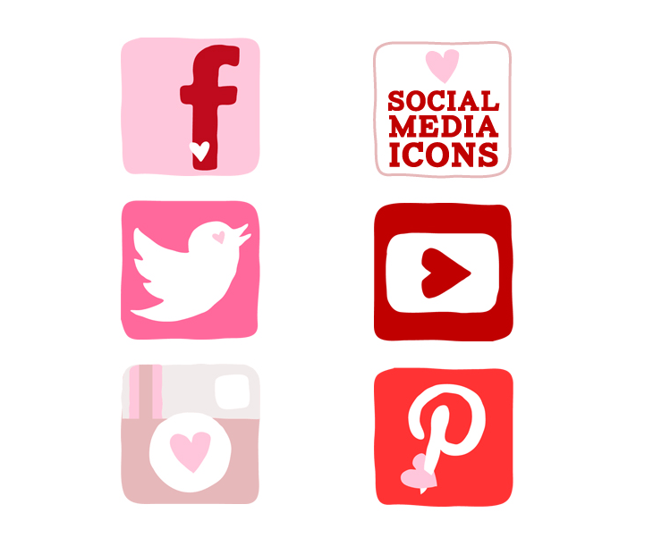 A Valentine’s Day Social Media Icon Set You’ll Fall In Love With