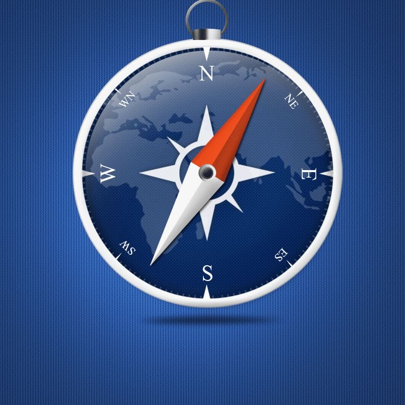 Beautiful Compass PSD for Free Download