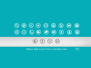 Beautiful Metro style icons PSD for Free Download