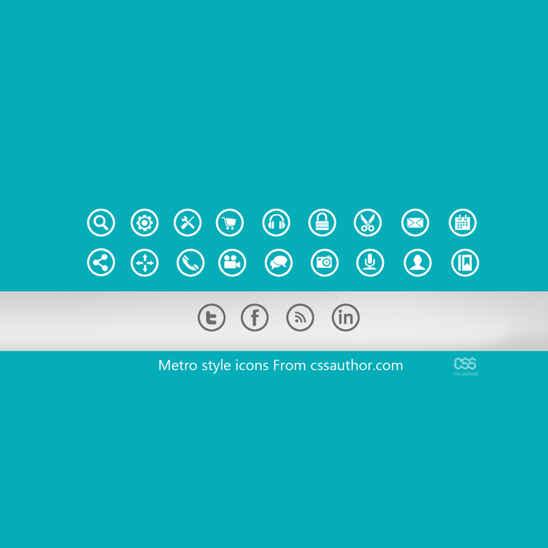 Beautiful Metro style icons PSD for Free Download