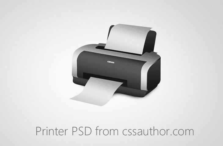 Beautiful Printer PSD for Free Download - cssauthor.com
