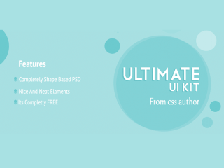 Download Free Ultimate UI Kit PSD from CSS Author