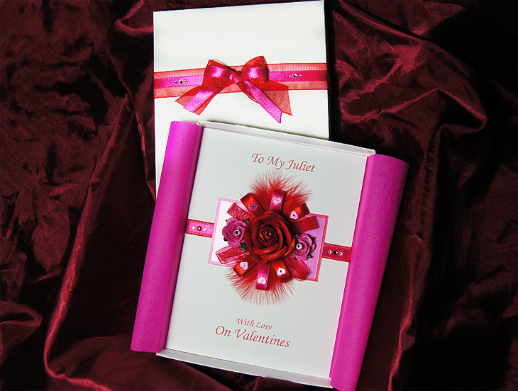 Juliette - Handmade Luxury Valentines Card