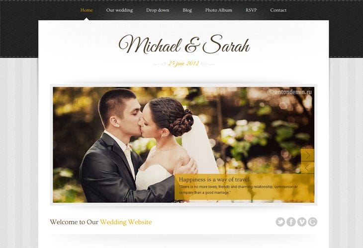 Wedding 2025 website inspiration