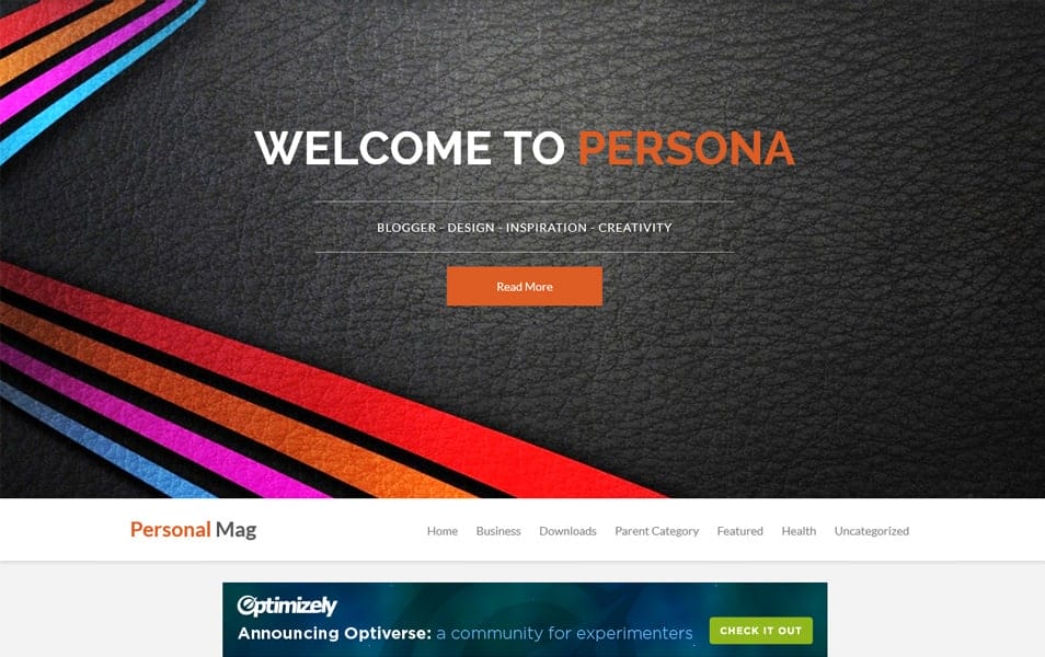 Personal Mag Responsive Blogger Template