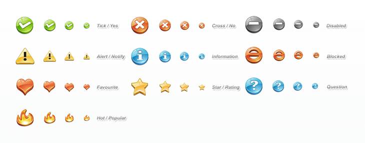 Status Icon Set (10 icons)