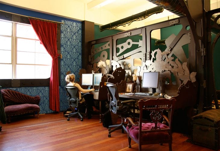 Steampunk-office-interior-design