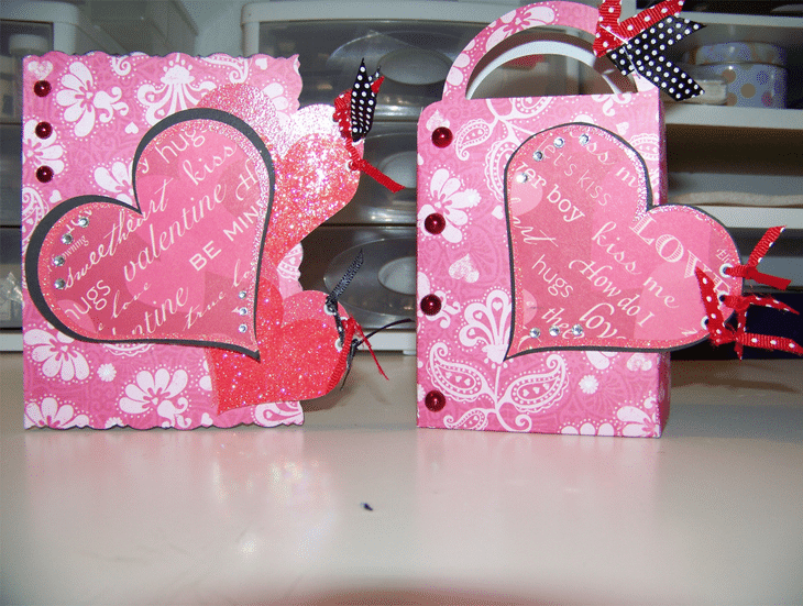 Valentine card and gift bag