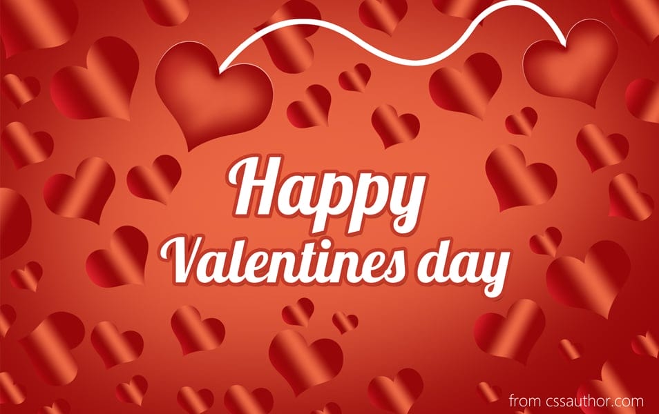 Valentines Day Greetings Card PSD
