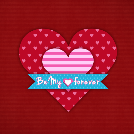 Valentines Day Greetings Card and Wallpaper PSD from CSS Author