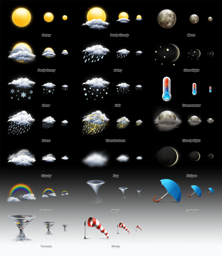 Weather Icon Set (20 icons)