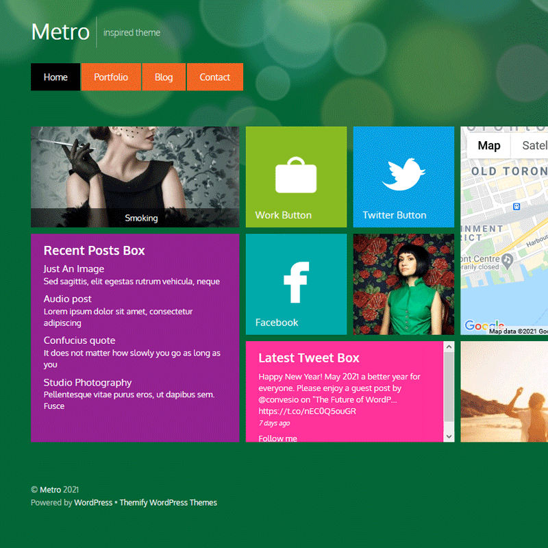 15 Responsive Metro Style WordPress Themes