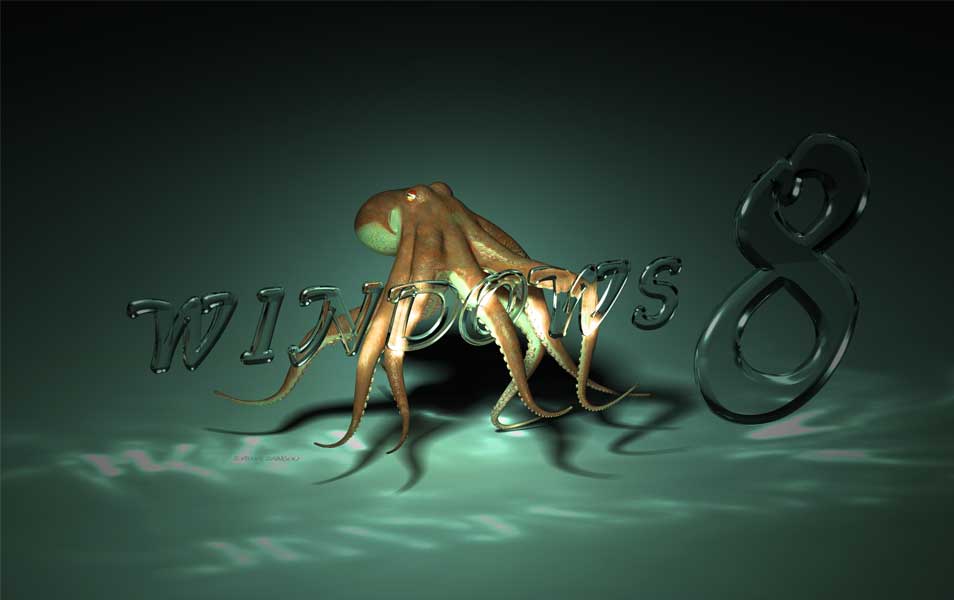 3d effect windows 8 official desktop wallpaper