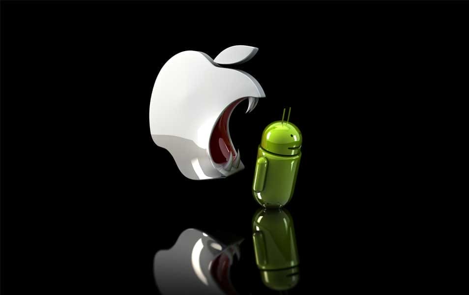 Apple Eats Android wallpaper