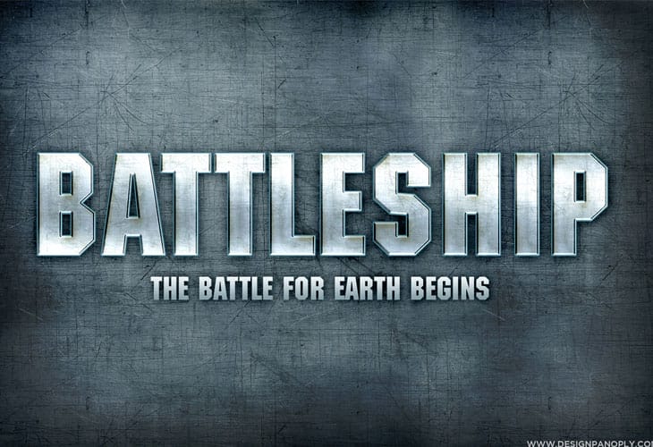 Battleship-Text-Effect