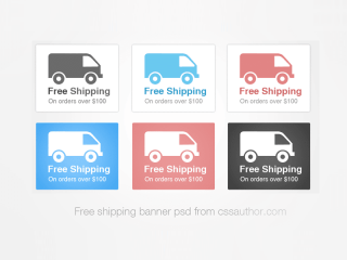 Beautiful Shipping Banner PSD for Free Download
