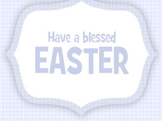 Easter Greetings Card PSD for Free Download