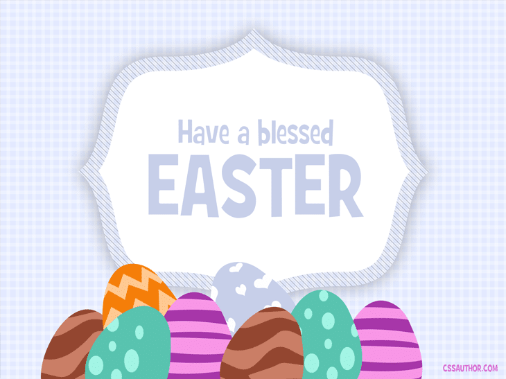 Easter Greetings Card PSD for Free Download - cssauthor.com