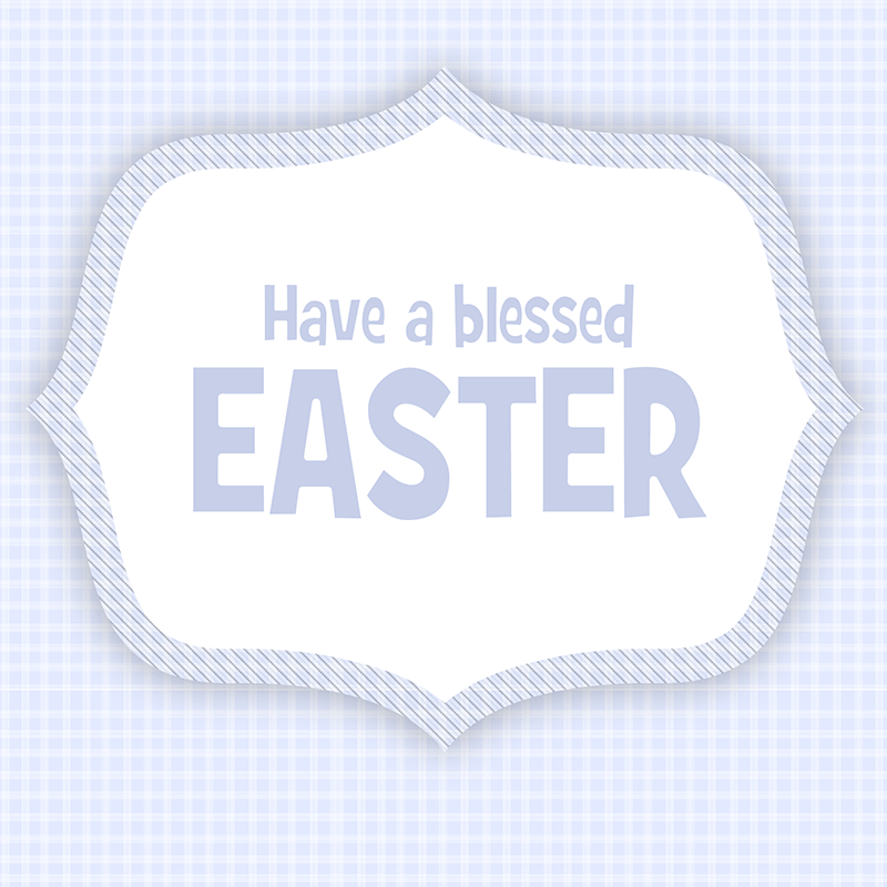 Easter Greetings Card PSD for Free Download