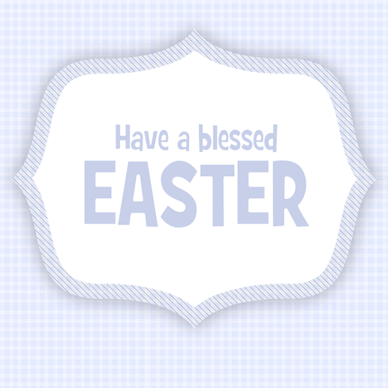 Easter Greetings Card PSD for Free Download