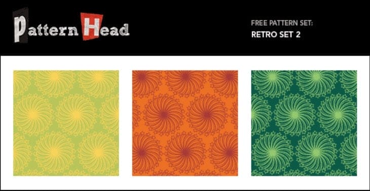 Free Vector Repeat Patterns – Retro Set 2