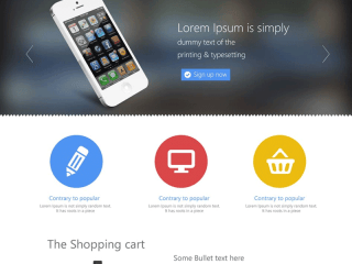 Minimal Responsive Website Template PSD For Free Download