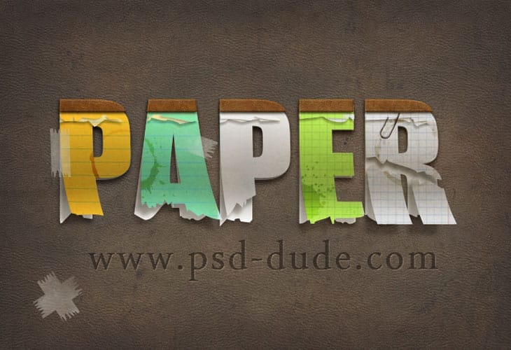 Paper-Text-in-Photoshop