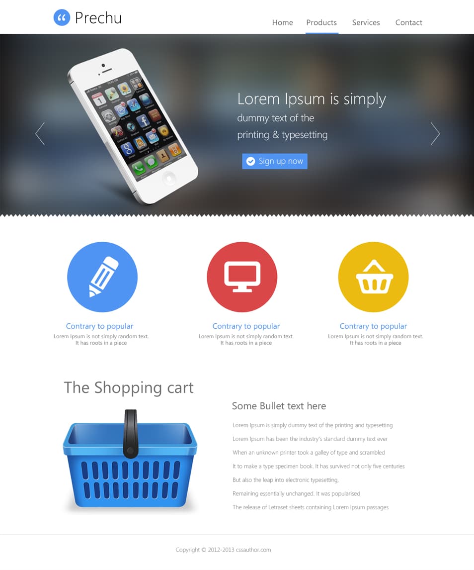 Prechu – Website Template