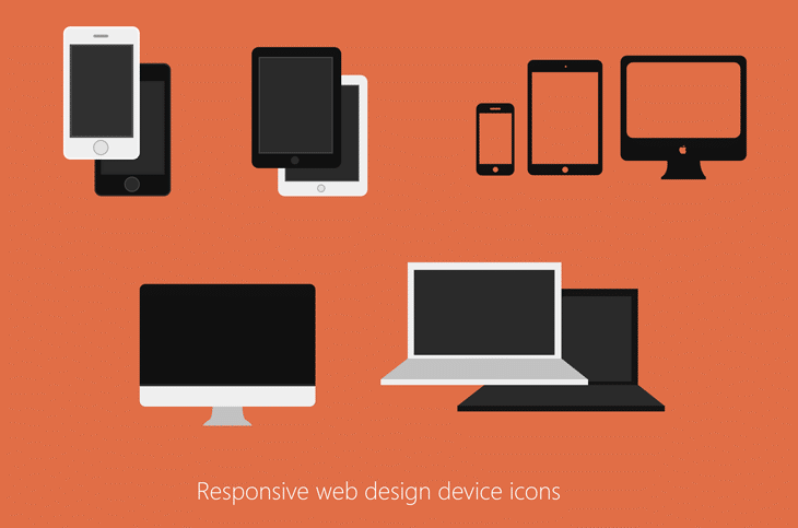 Responsive Web Design Devices Icon PSD - cssauthor.com