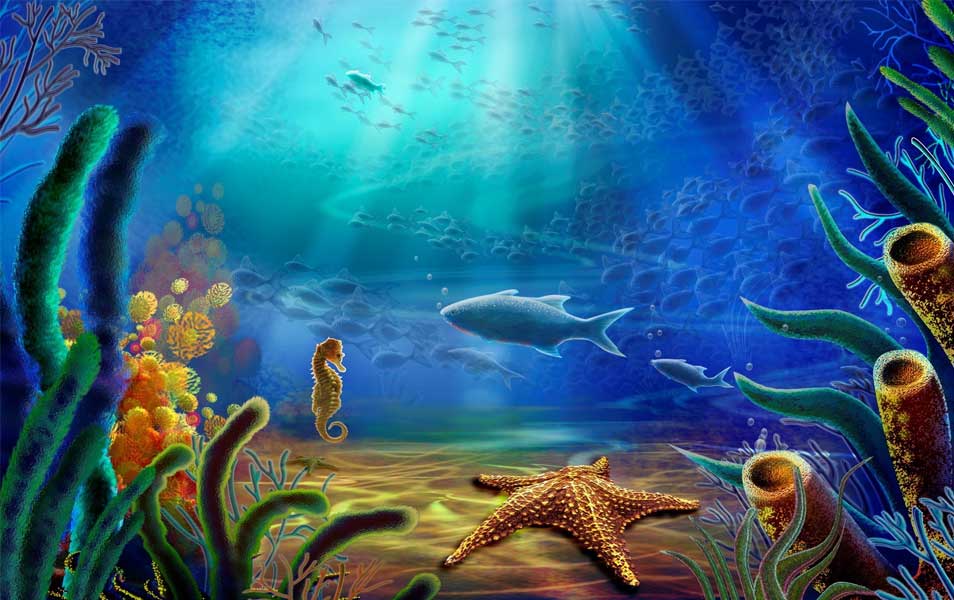 Under Water 3D Wallpaper