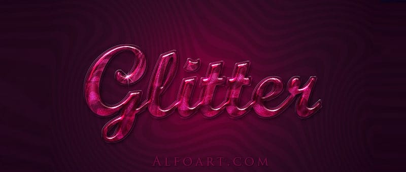 Extreme Glossy and Shiny Text Effect