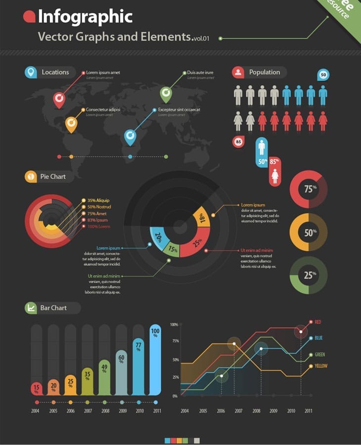 Infographic-Vector-Graphs-and-Elements Infographic-Vector-Graphs-and-Elements