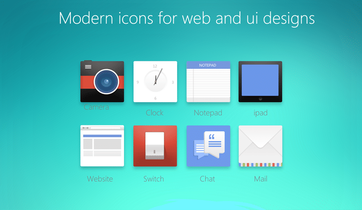 Modern Icons For Web And UI Designs - cssauthor.com