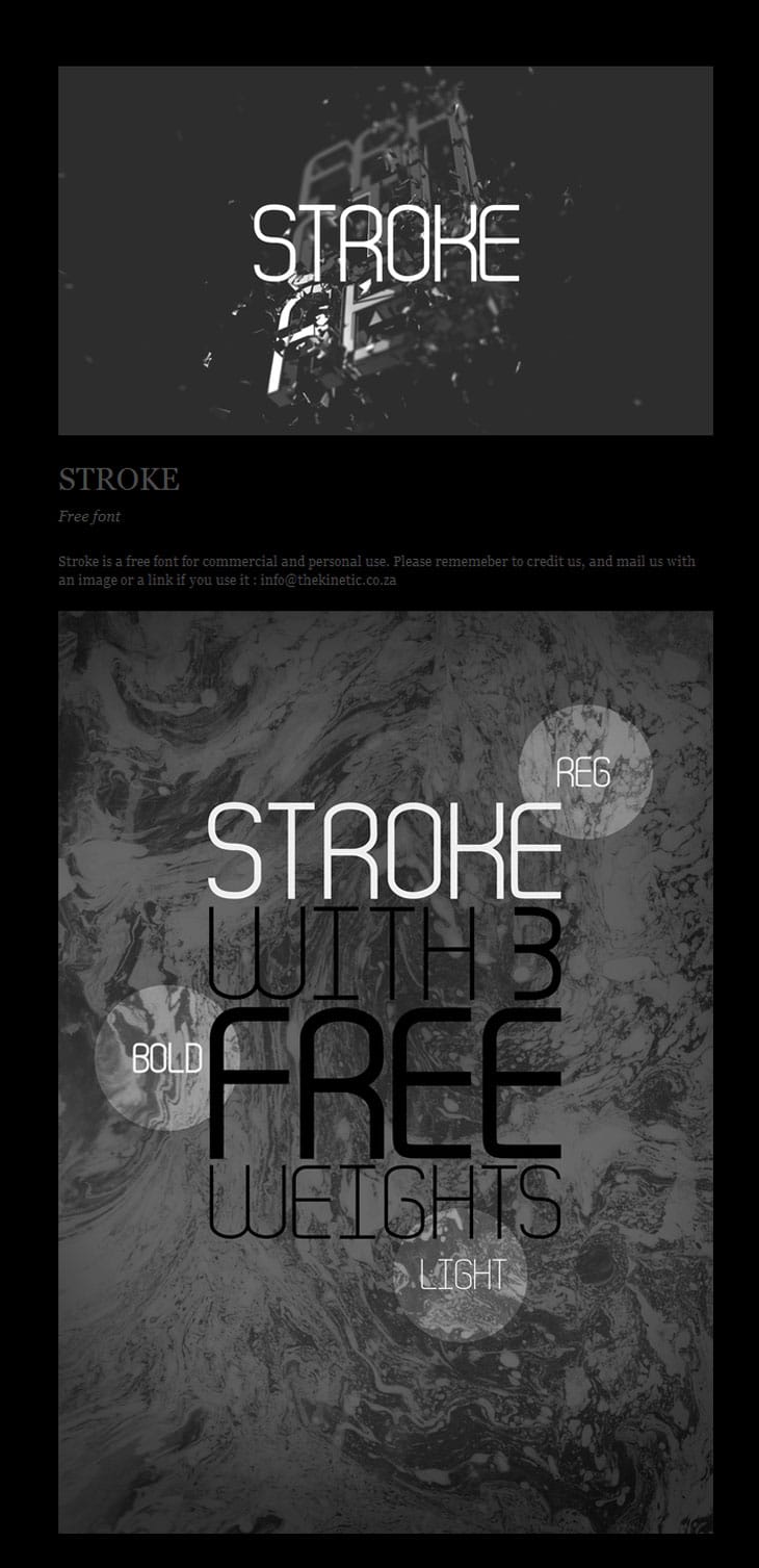 Stroke-Free-font Free Downloadable Fonts