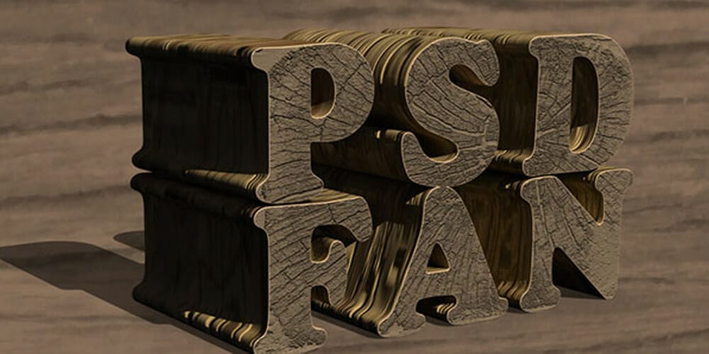 Textured Wooden Text Effect Using Photoshop